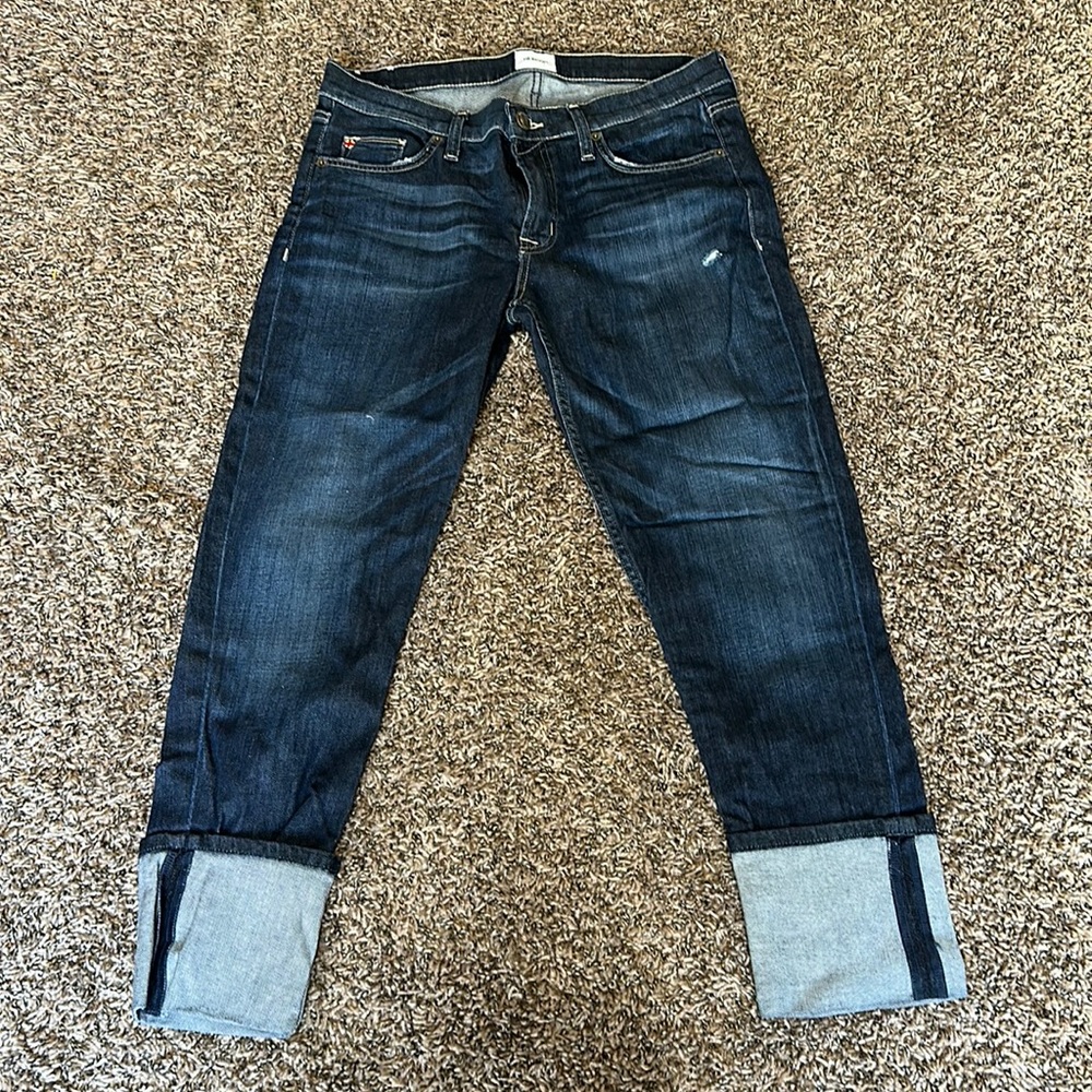 Hudson brand cropped jeans
